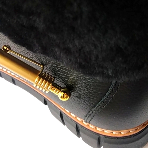 OSCAR SPORT HAND MADE ITALIAN LEATHER FUR LINED ANKLE BOOTS SIZE 6.5 NWT - Picture 12 of 14